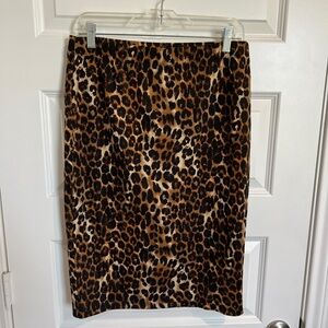 Cato leopard midi pencil skirt size M
